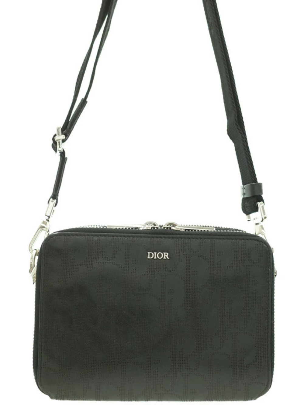 Christian Dior Oblique Galaxy Strap Pouch Clutch Shoulder Bag